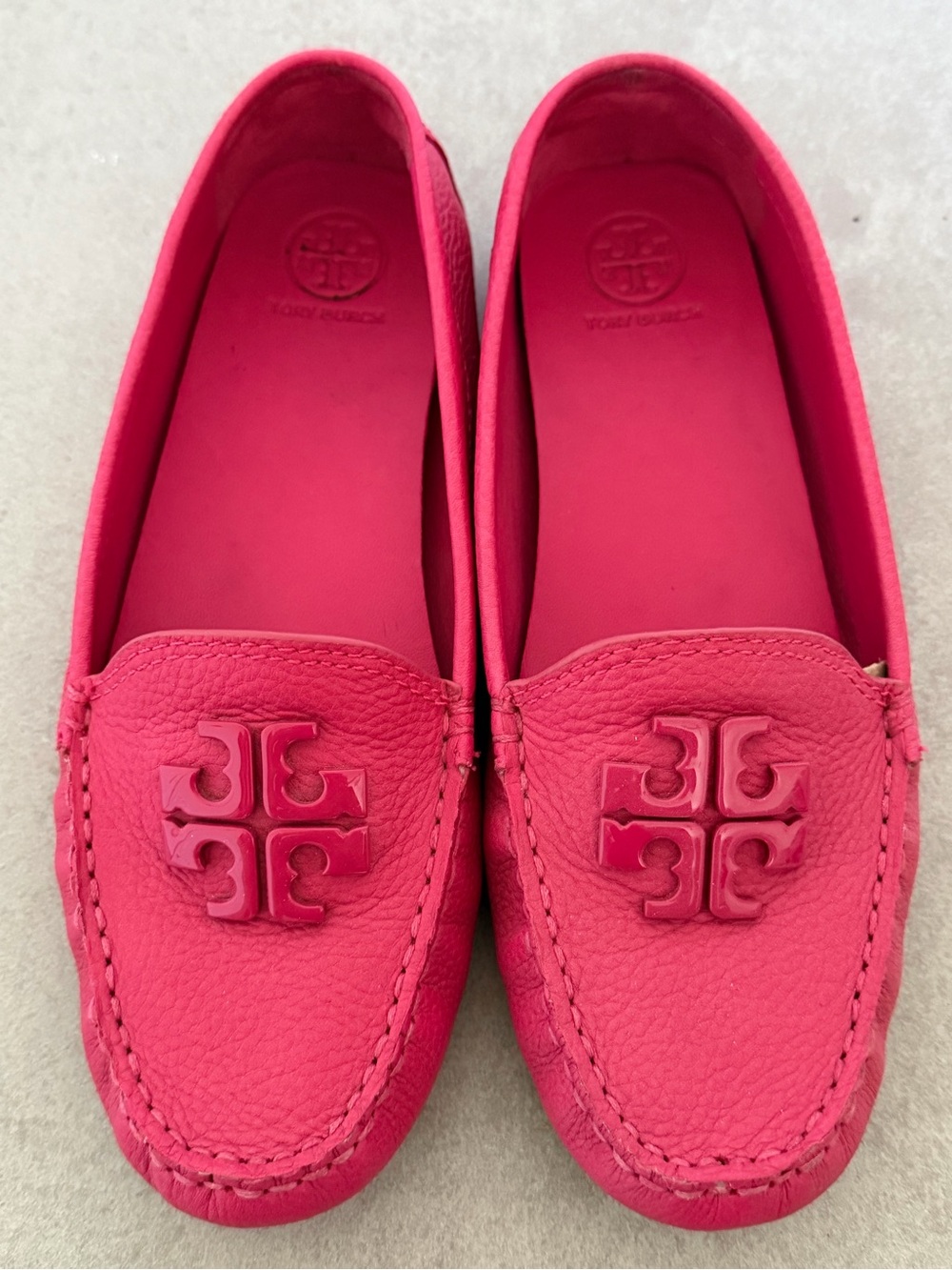Tory Burch Women's Pink Leather loafers, Moccasins - Picture 5 of 6